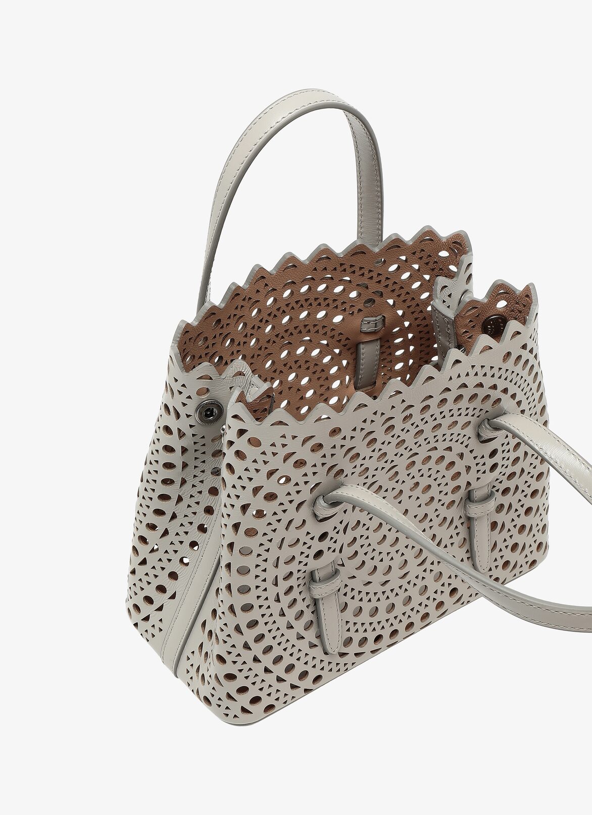 Mina 20 Tote Bag ALAÏA PEARL MINA 20 TOTE BAG